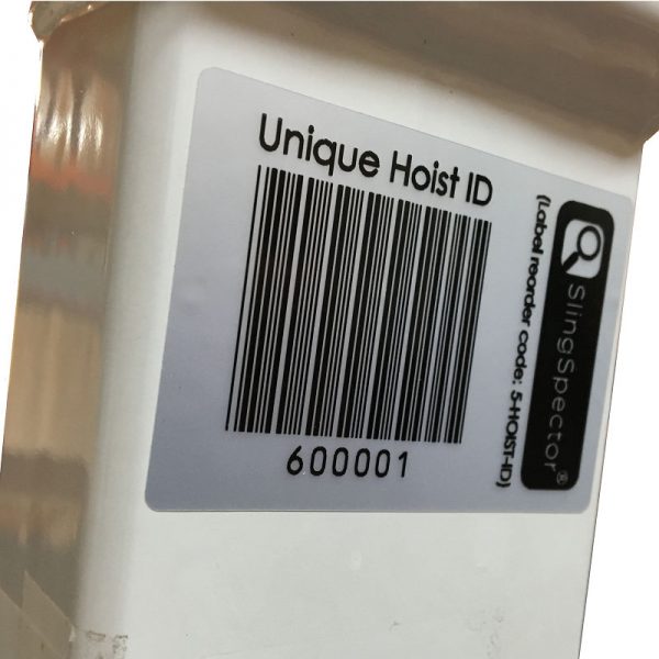 Hoist ID Barcode Label