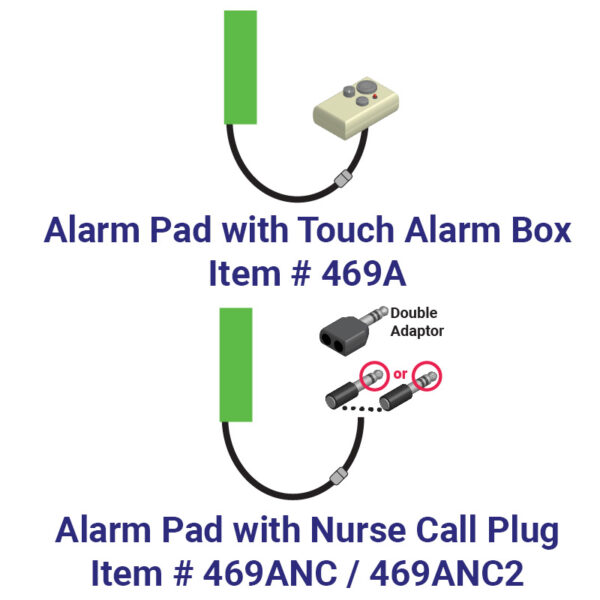 Bed Side Wedge Alarm Options